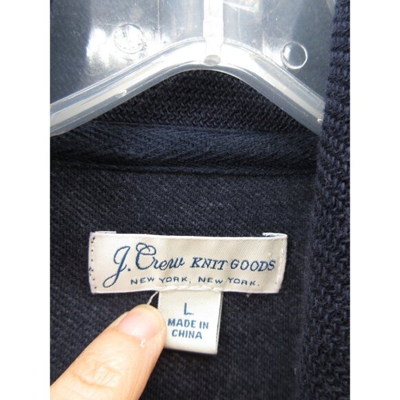 J Crew Sweater Large Knit Goods Shawl Neck Pullover Stretch Preppy - Picture 8 of 10